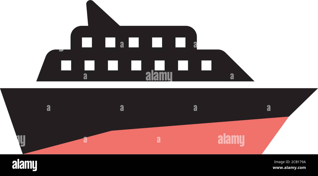 Cruise ship transportation icon design template vector Stock Vector ...