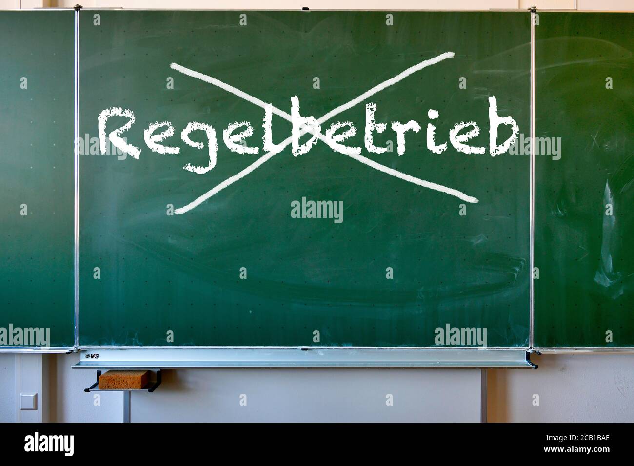 No restart of school in regular operation after the summer holidays, Corona crisis, Germany Stock Photo