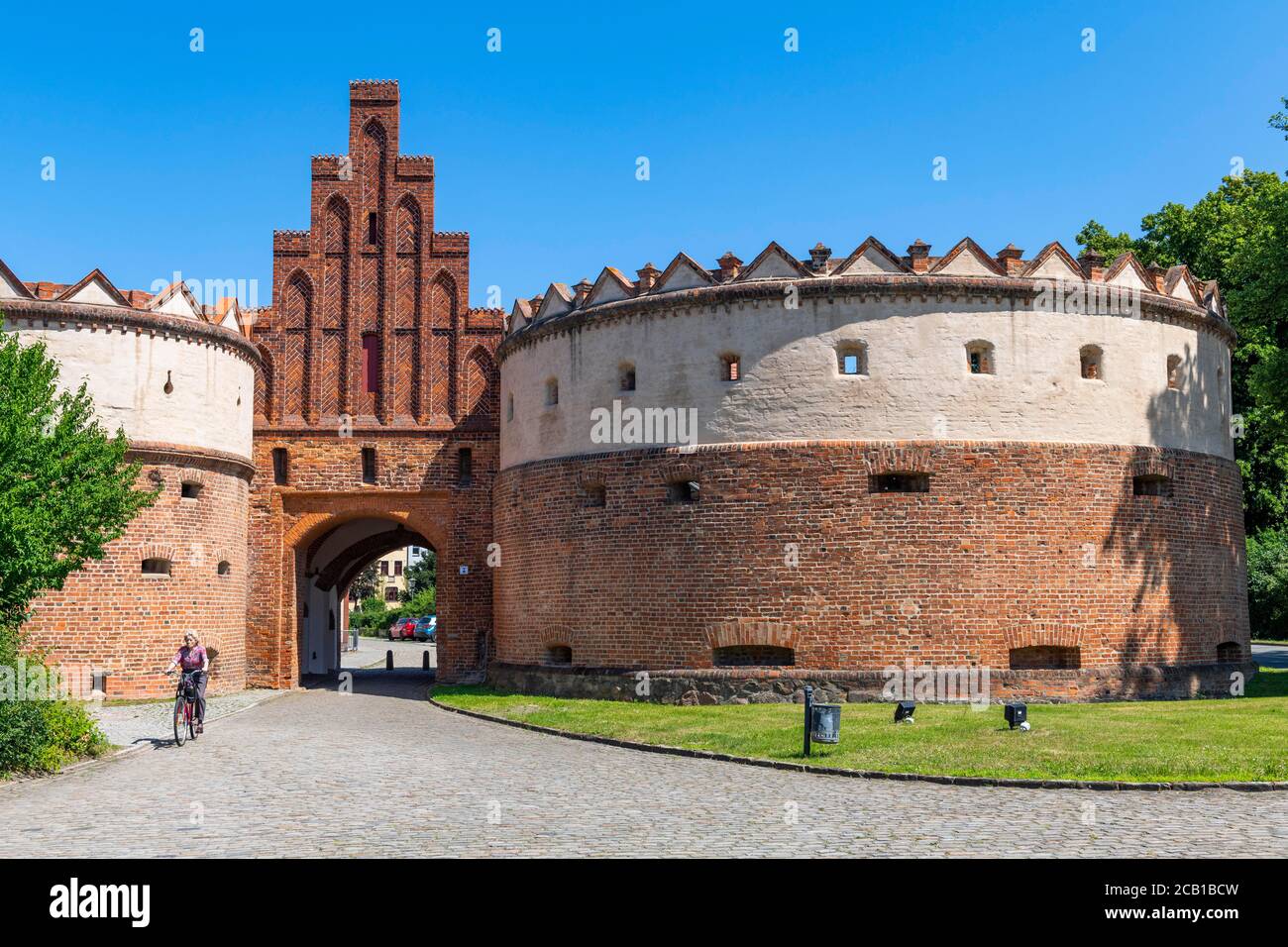 Salzwedeler Tor, historic city gate, Gardelegen ramparts, Altmark, Saxony-Anhalt, Germany Stock Photo