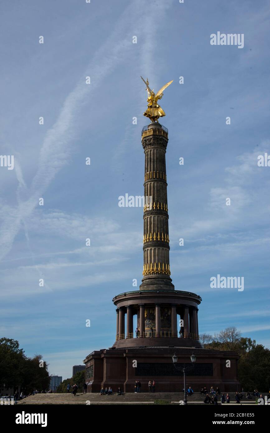 Victory column, Berlin Stock Photo