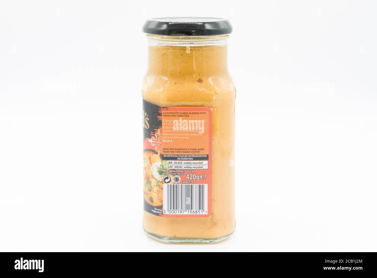 Irvine, Scotland, UK March 08, 2020 Sharwood’s Korma cooking sauce