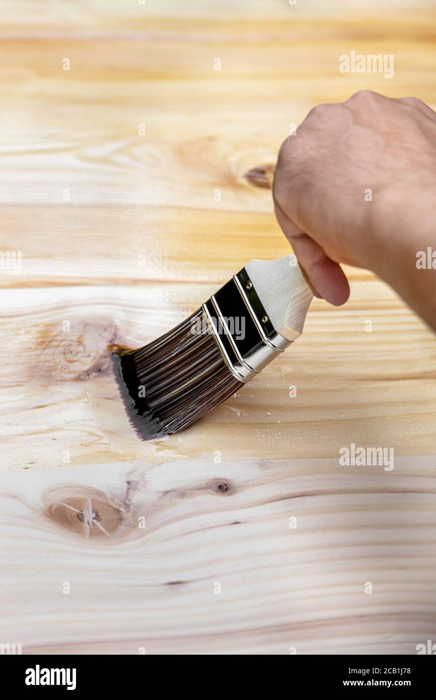 Brush wood furniture Cut Out Stock Images & Pictures - Alamy