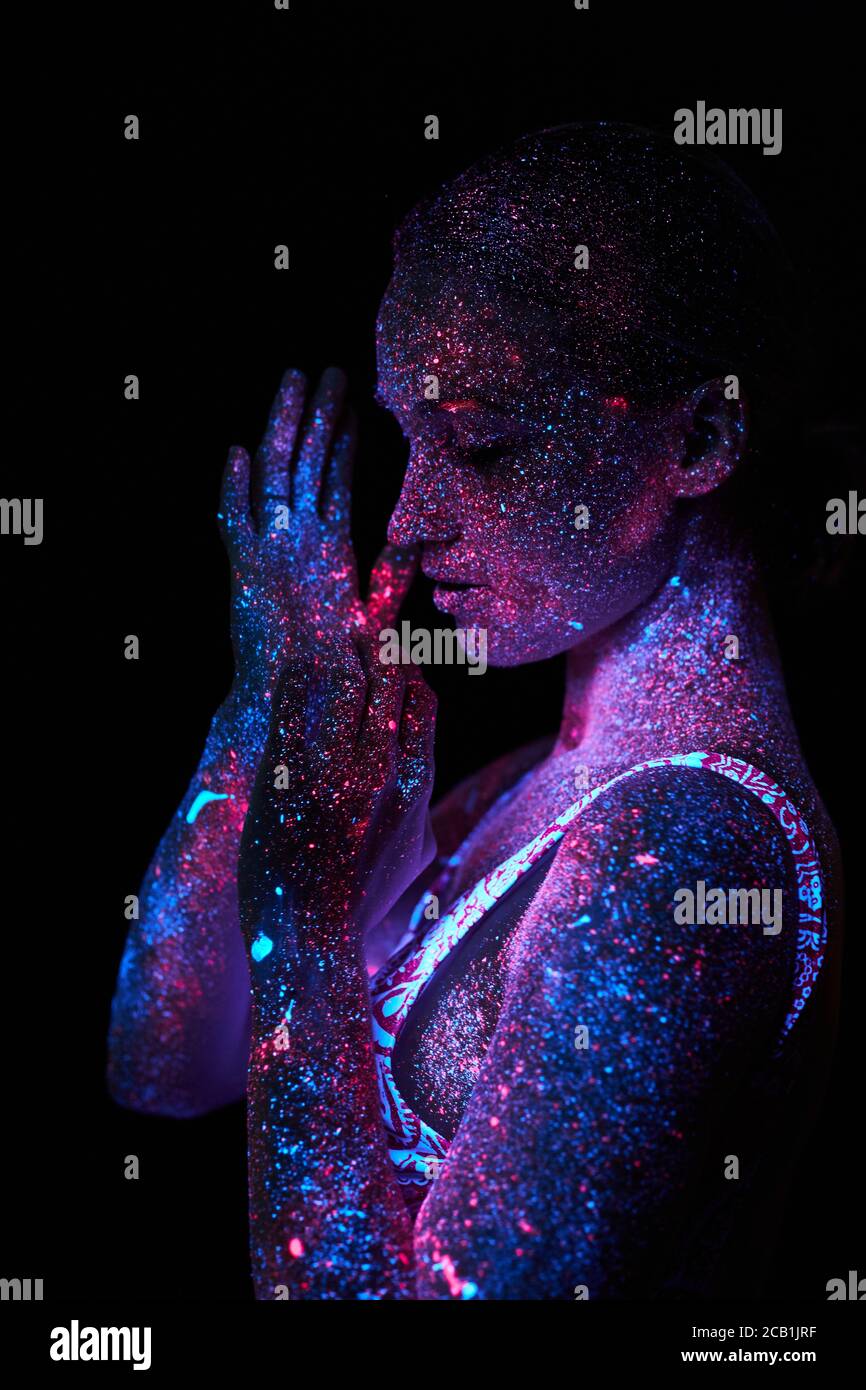 Neon body paint hi-res stock photography and images - Page 2 - Alamy