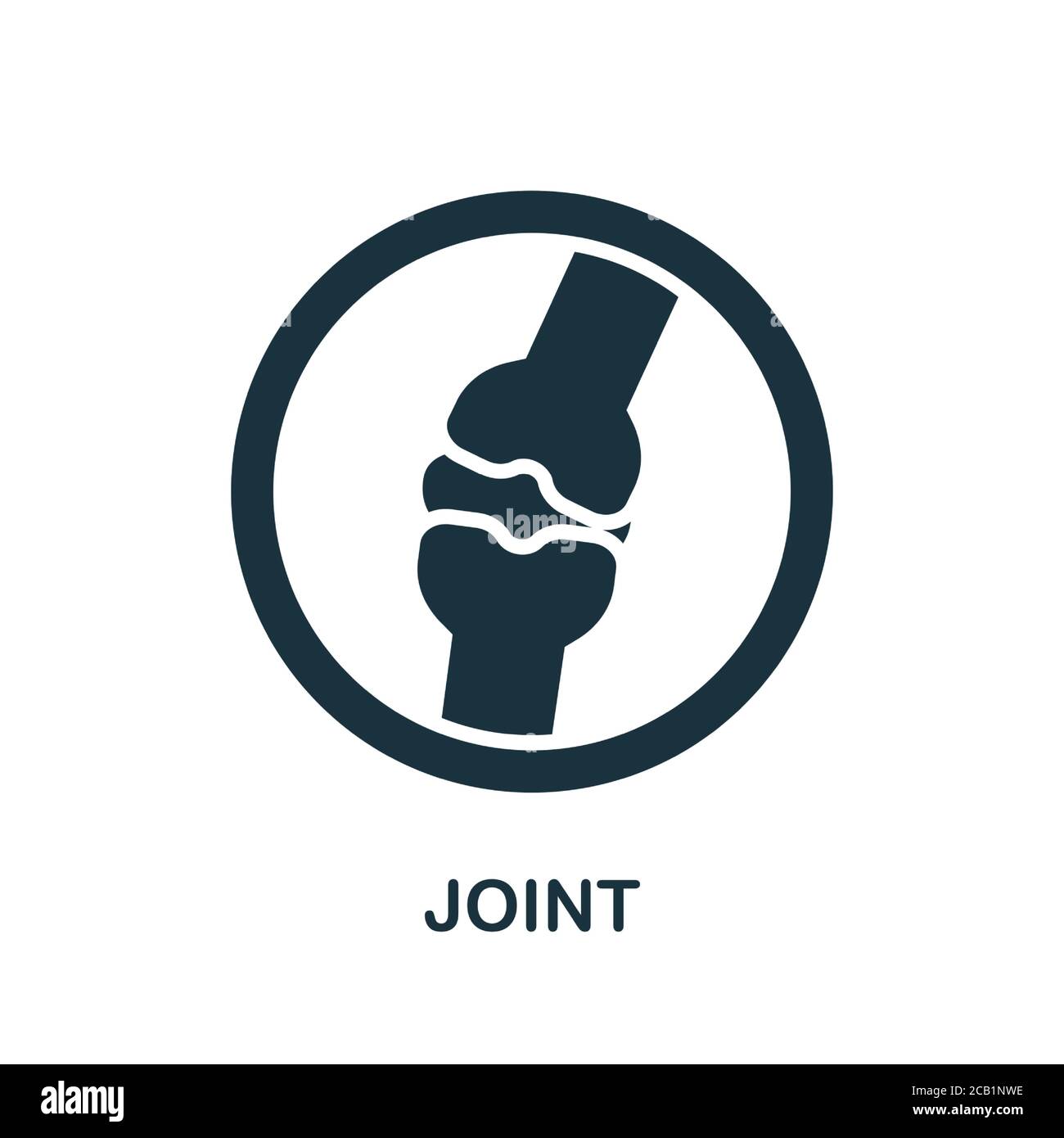 Joint icon. Simple element from internal organs collection. Creative Joint icon for web design, templates, infographics and more Stock Vector