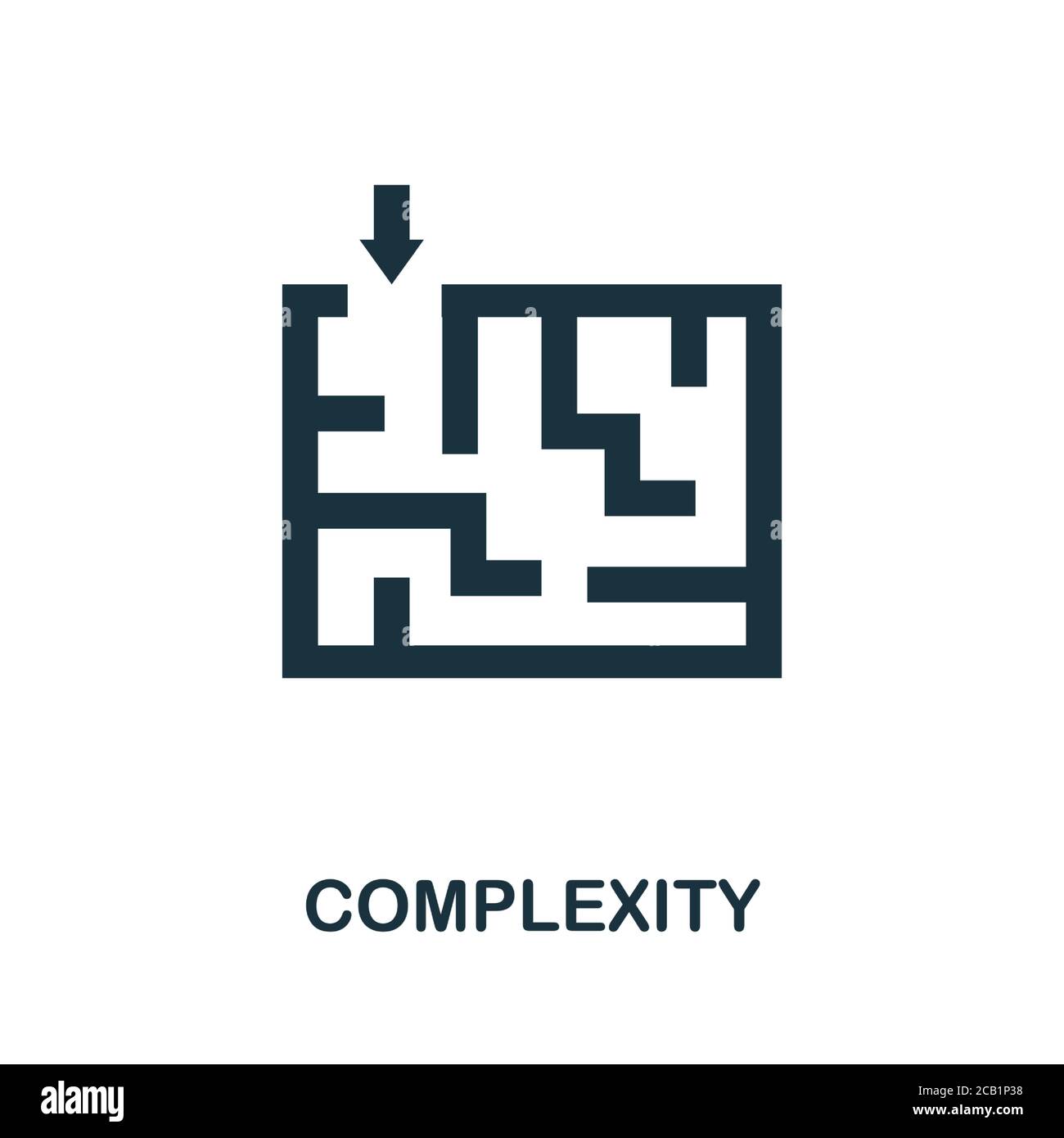 Complexity icon. Simple element from business intelligence collection ...