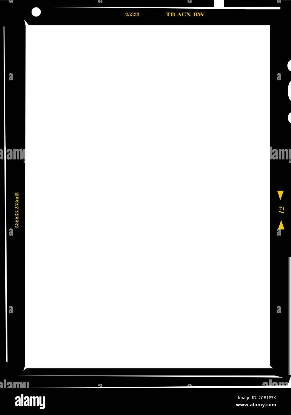 Empty frame of photographic analog film, camera film, grungy photo frame,  free space for pix, vector Stock Vector Image & Art - Alamy