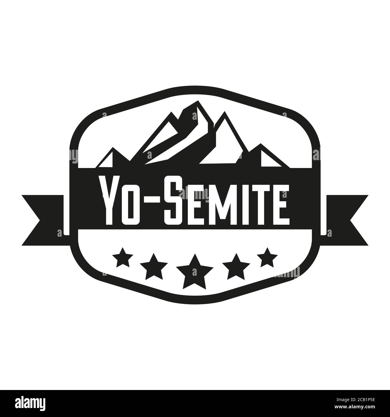 Yo Semite Badge Stock Vector