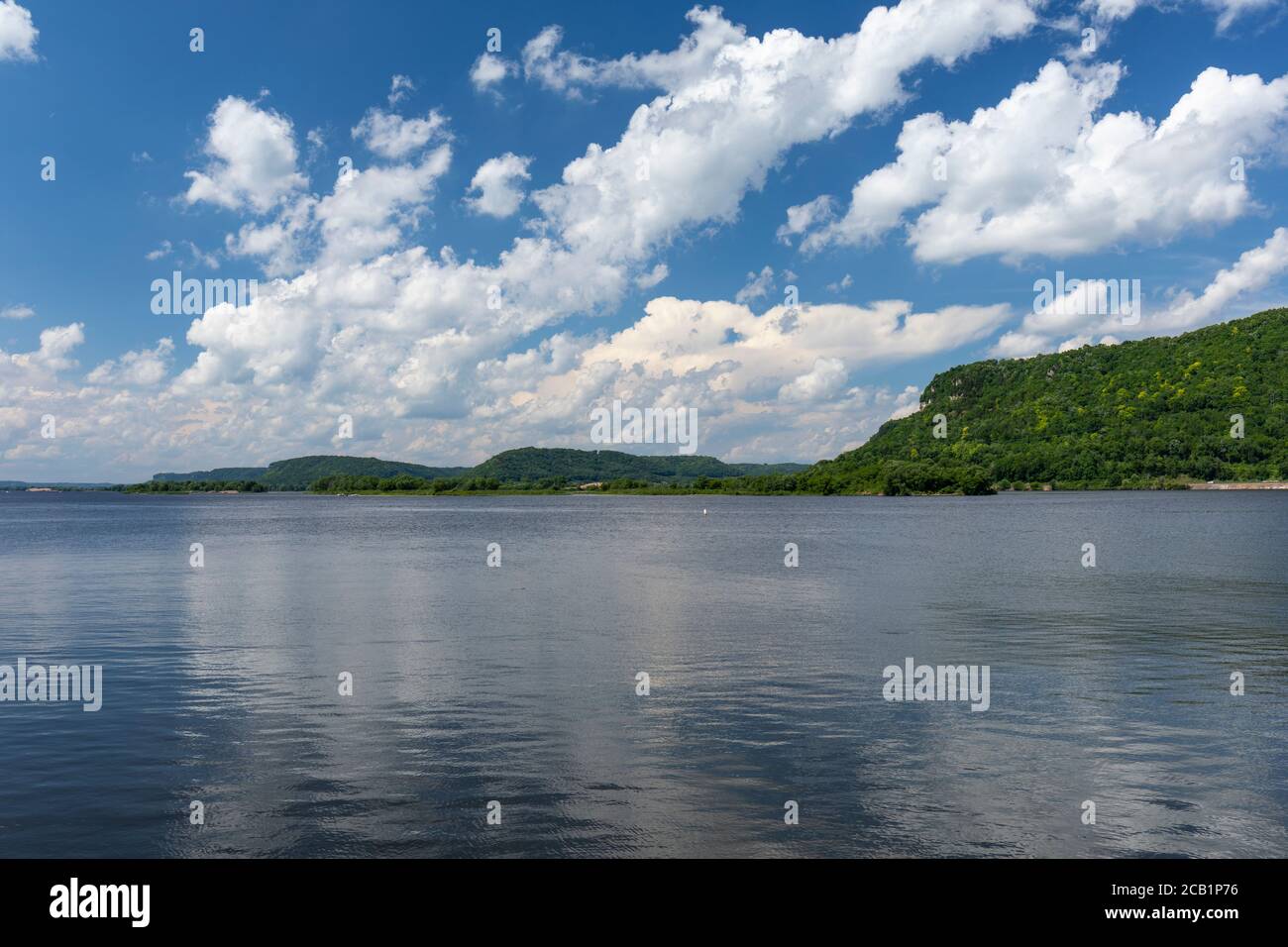 Mississippi River Scenic Landscape Stock Photo - Alamy