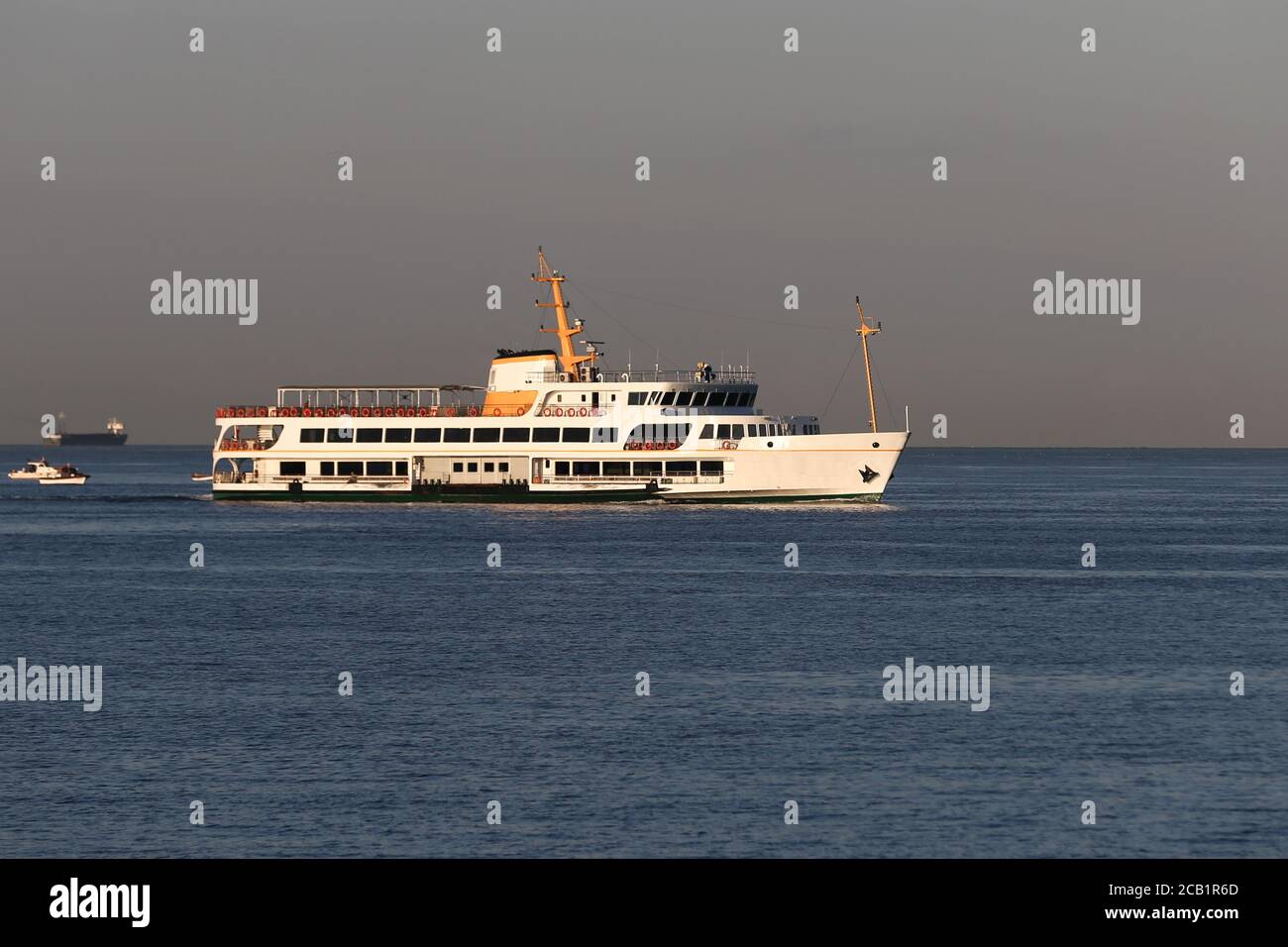 Ferry in Bosphorus Strait, Istanbul City, Turkey Stock Photo - Alamy