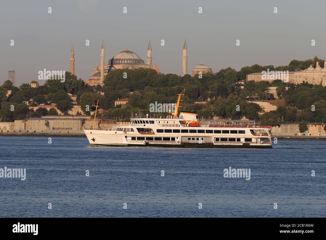 Ferry in Bosphorus Strait, Istanbul City, Turkey Stock Photo - Alamy