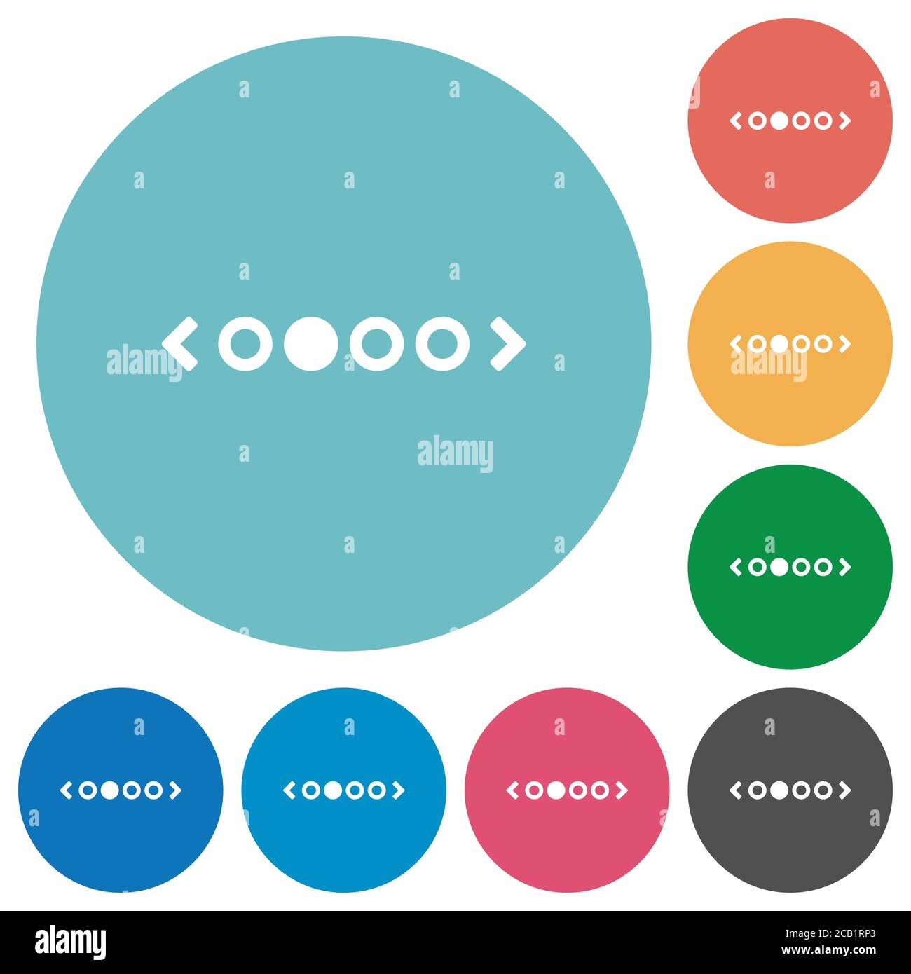 flat white icons on round color backgrounds Stock Vector Image & Art ...