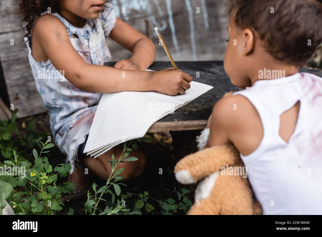 Poverty cropped view poor black hi-res stock photography and images - Alamy