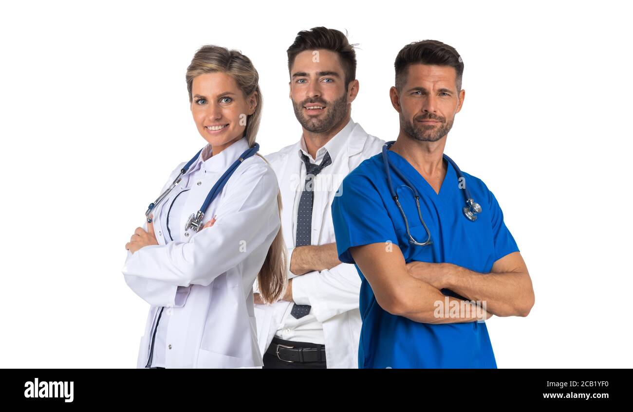 Medical team in coat hi-res stock photography and images - Alamy