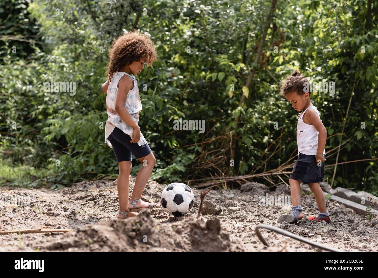 african american toddler playing