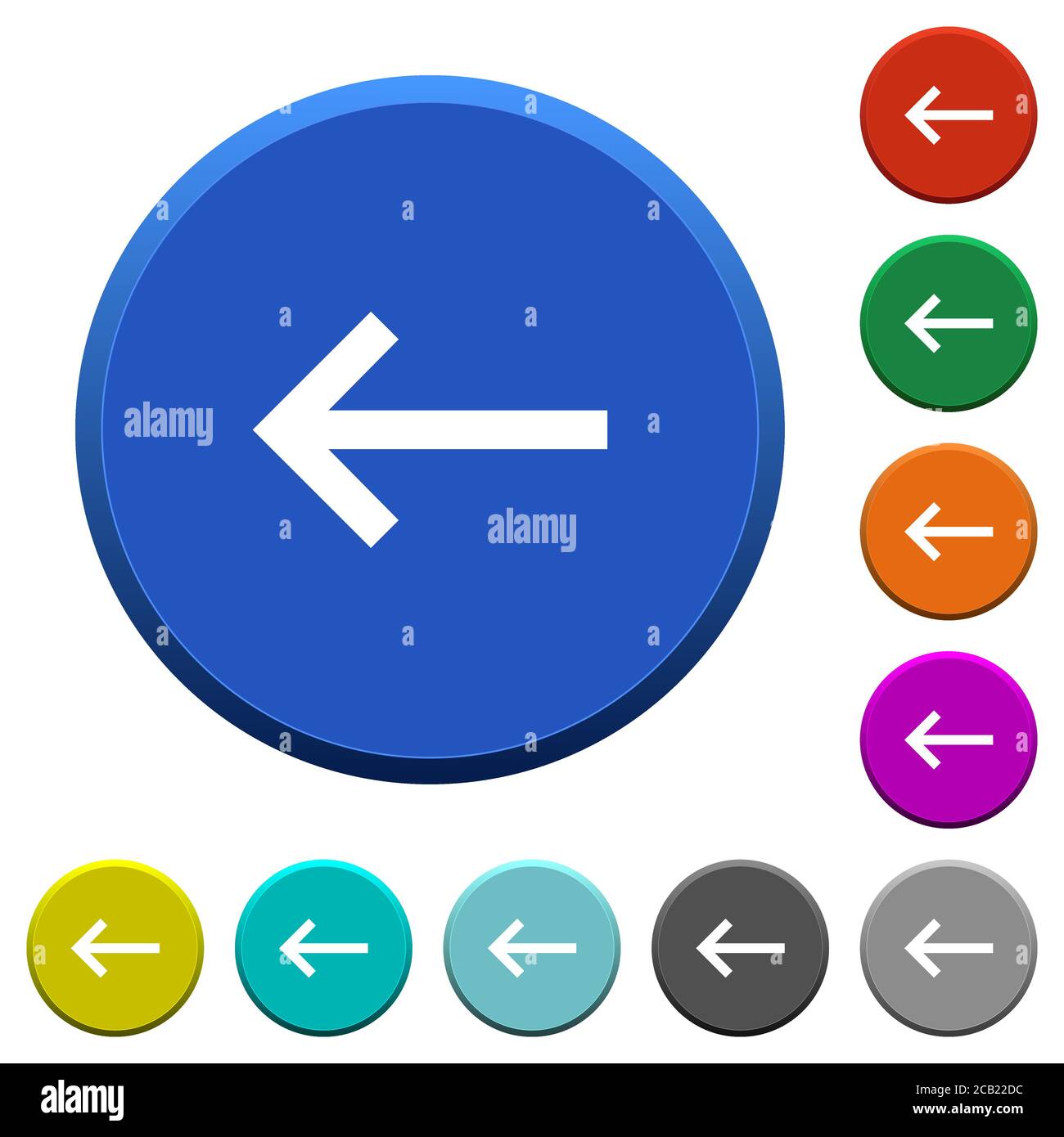 Keyboard backspace round color beveled buttons with smooth surfaces and ...