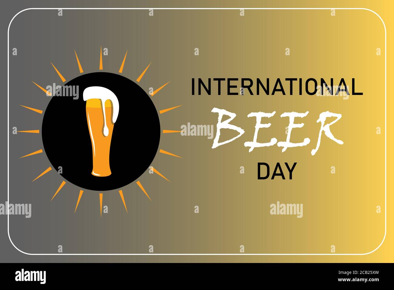 Vector illustration for the international beer day Stock Vector Image ...