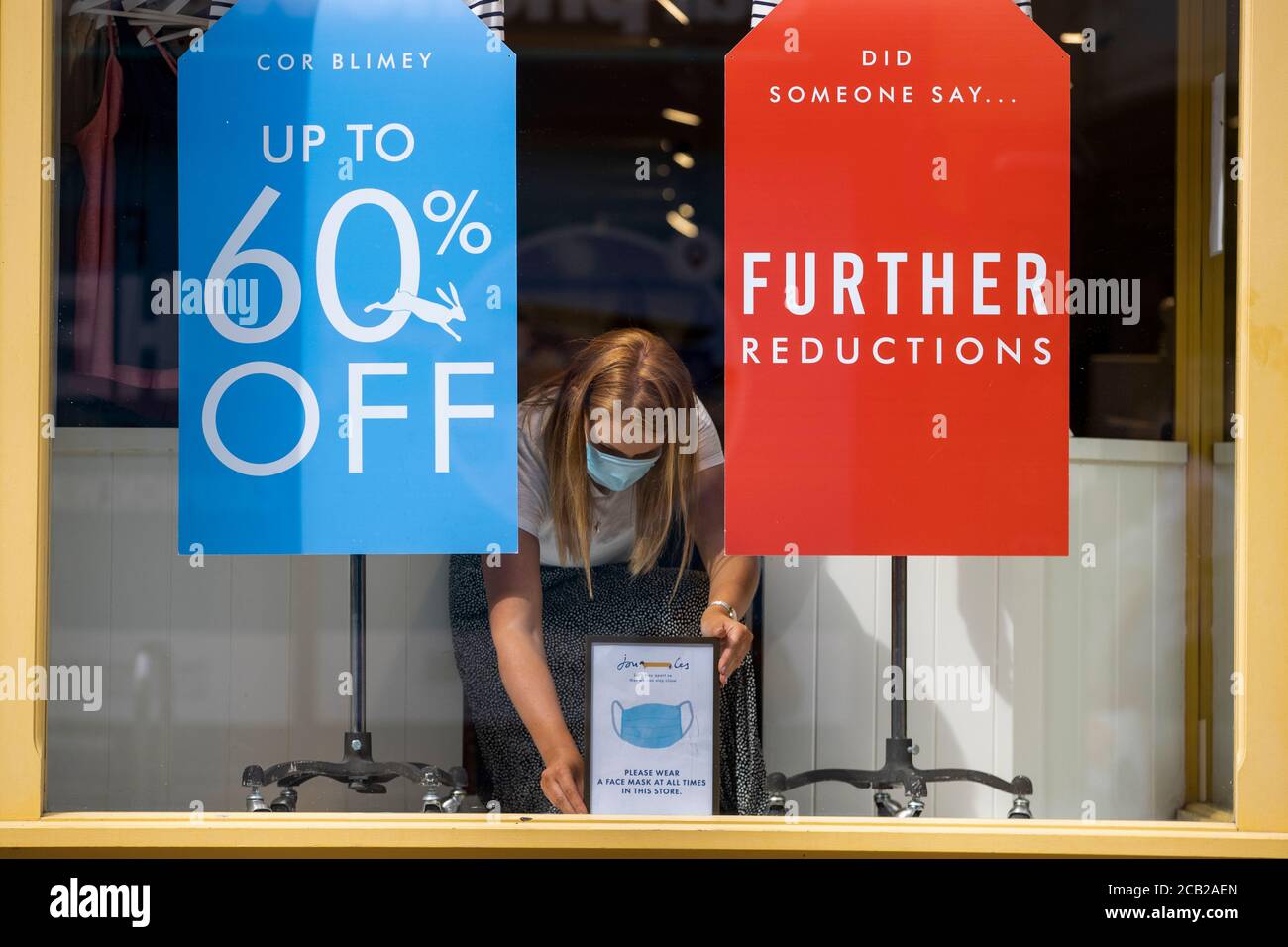 Face masks must be worn all times hires stock photography and images