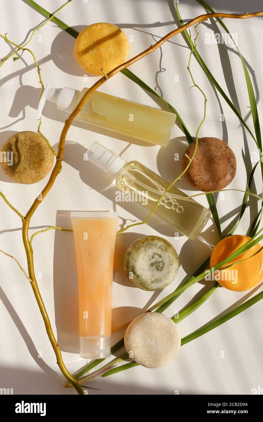 Ultra moisturizing natural eco cosmetics, spray bottles and eco soaps