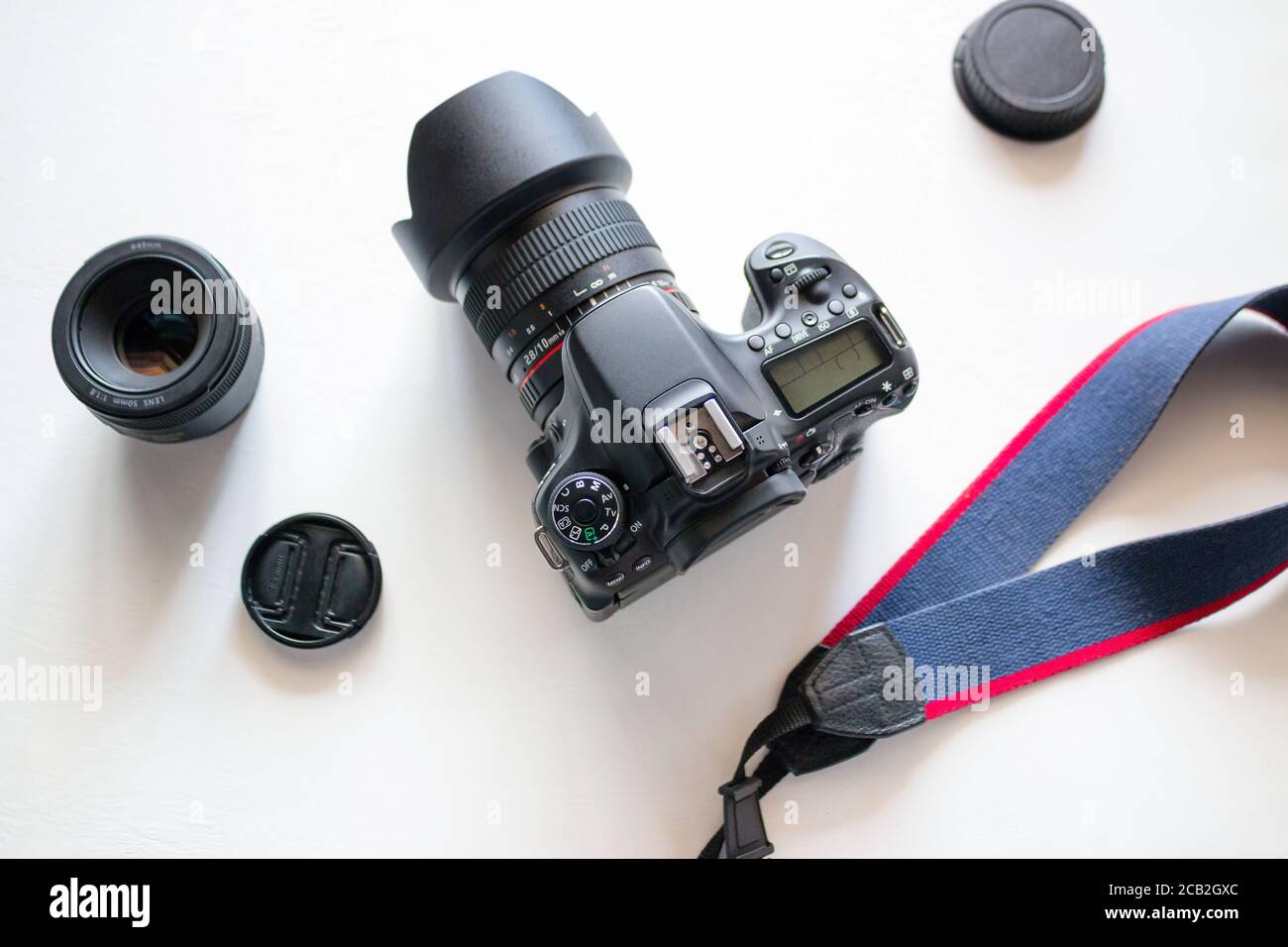 Download Dslr Photo Camera On A White Background World Photography Day Stock Photo Alamy