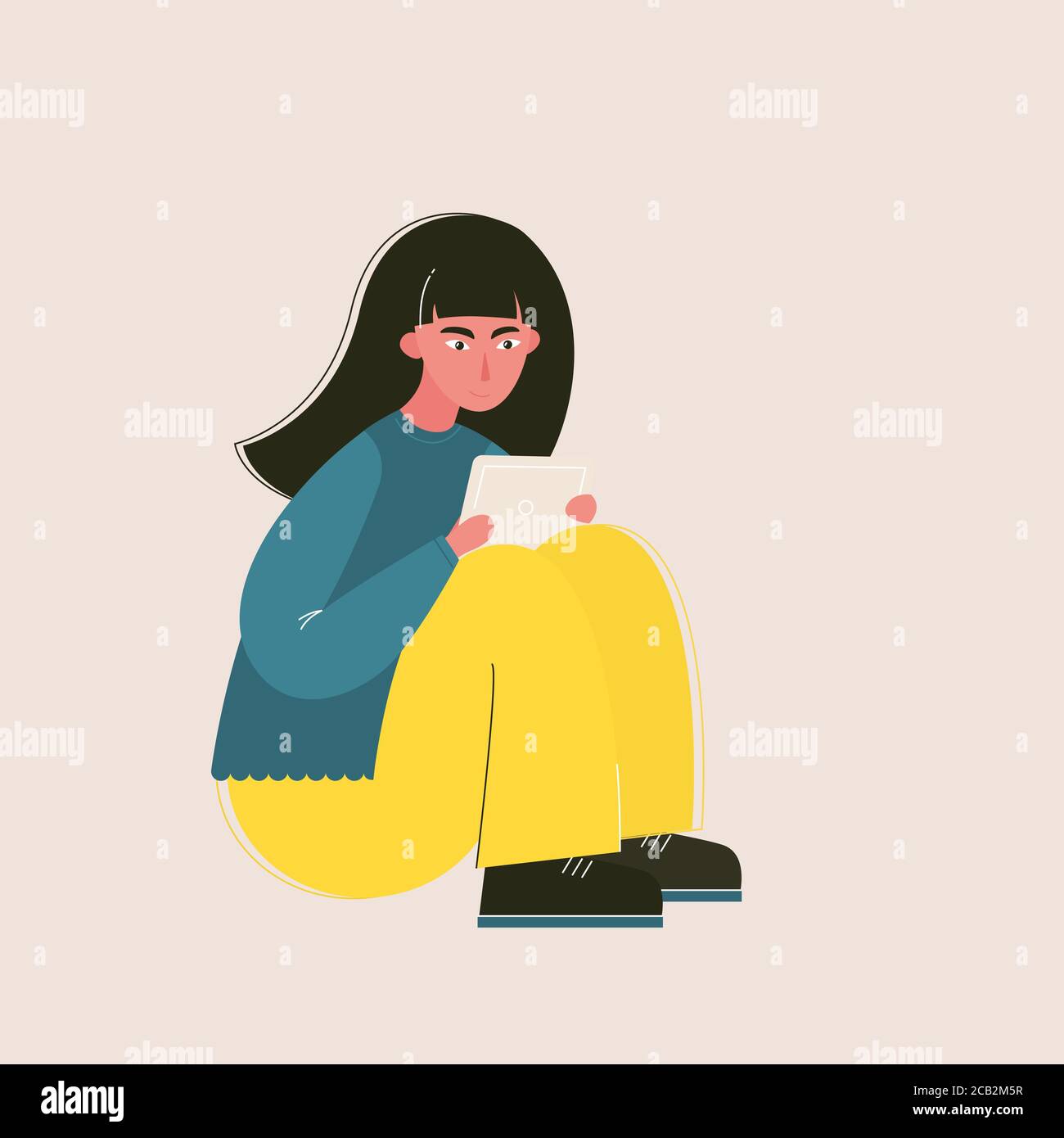 modern girl vector Stock Vector Image & Art Alamy