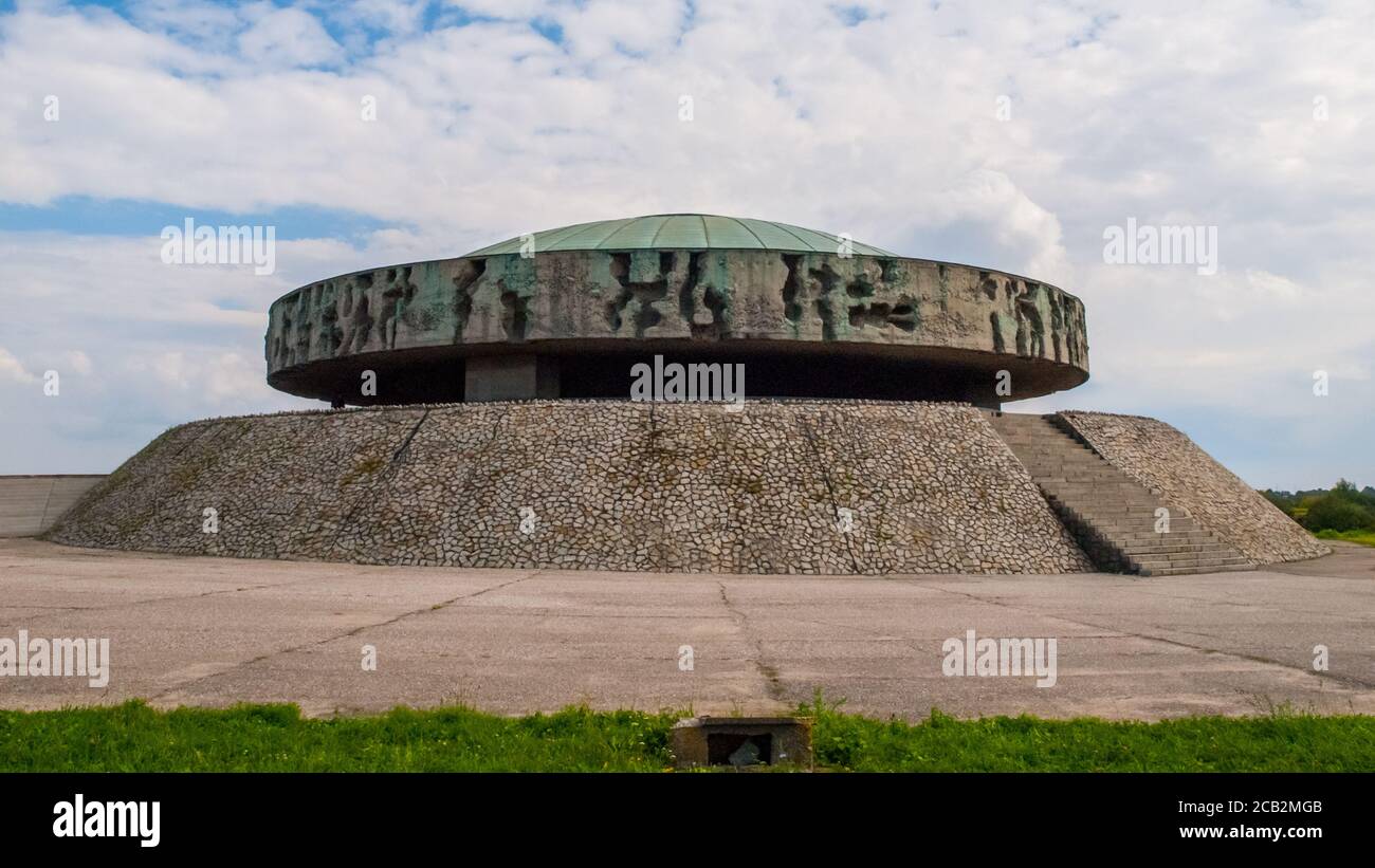 Mausoleum in Majdanek concentration camp, Lublin, Poland. Stock Photo