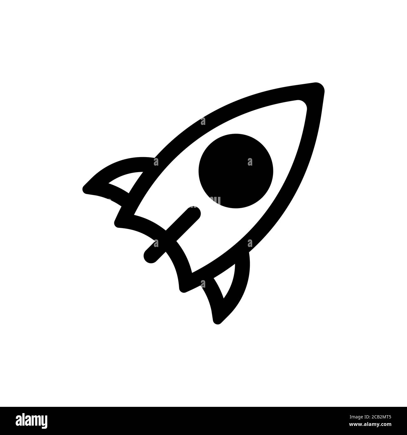 Rocket icon startup for trendy flat style for graphic design, web-site ...