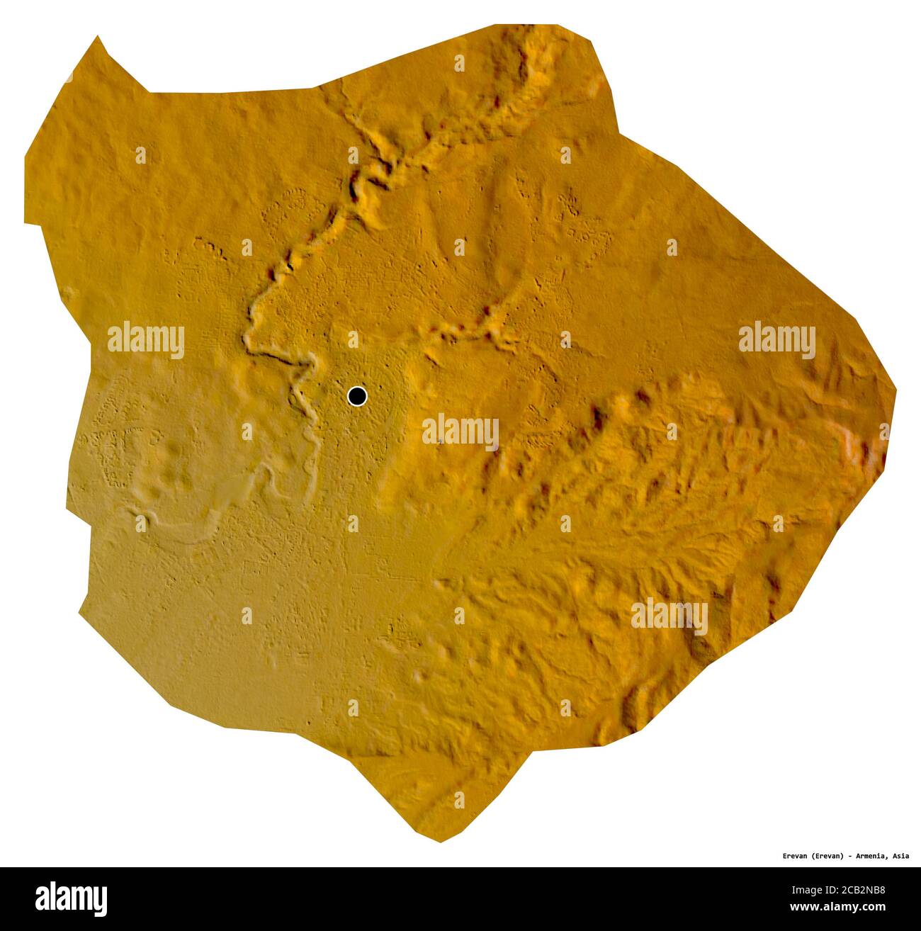 Physical 3D Map of Armenia