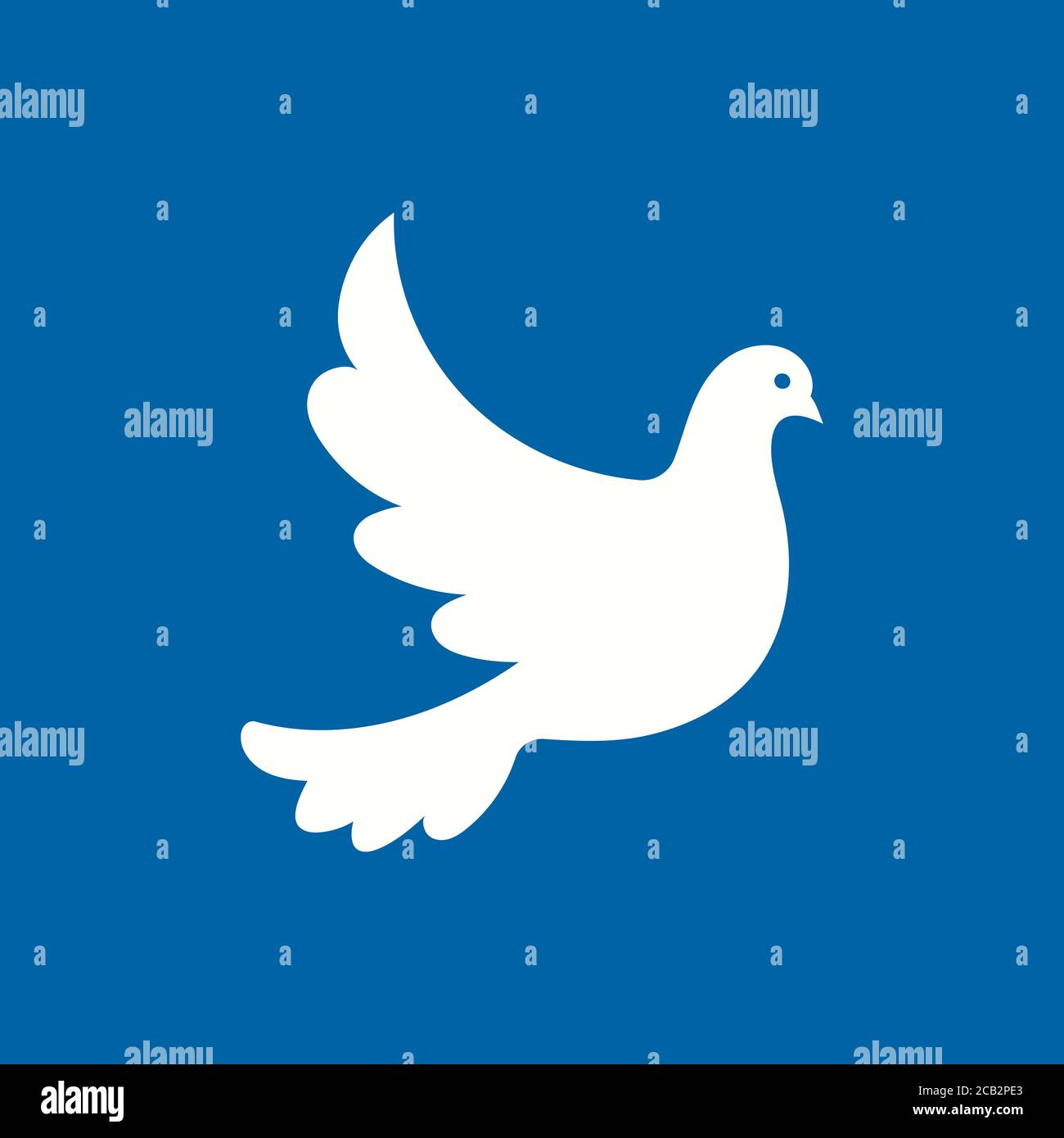 Dove symbol of peace for trendy flat style for graphic design, website