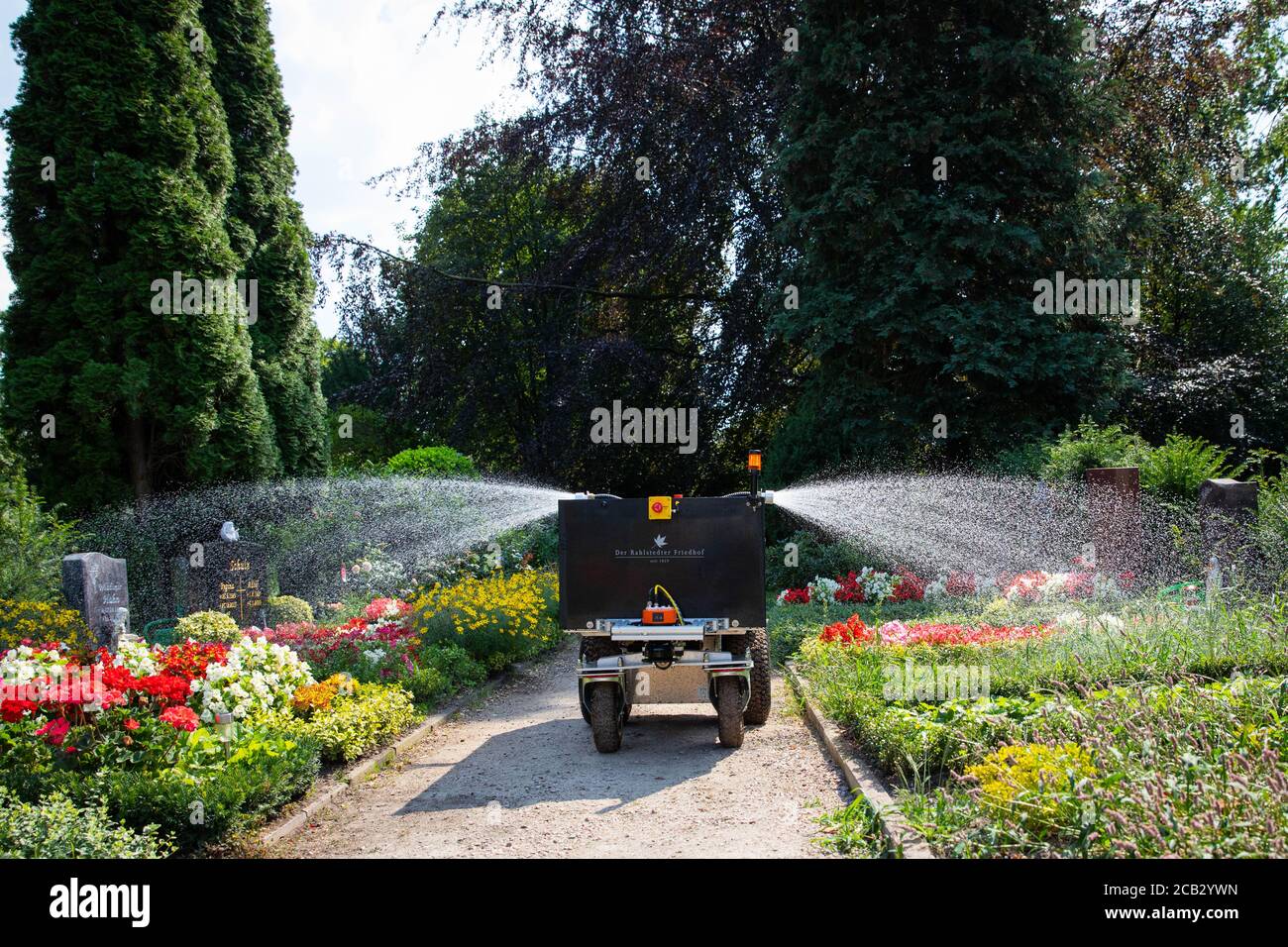 Photo inspiration: Visual Reference: Hamburg Germany 10Th Aug 2020 The Watering Robot Rainos Drives
