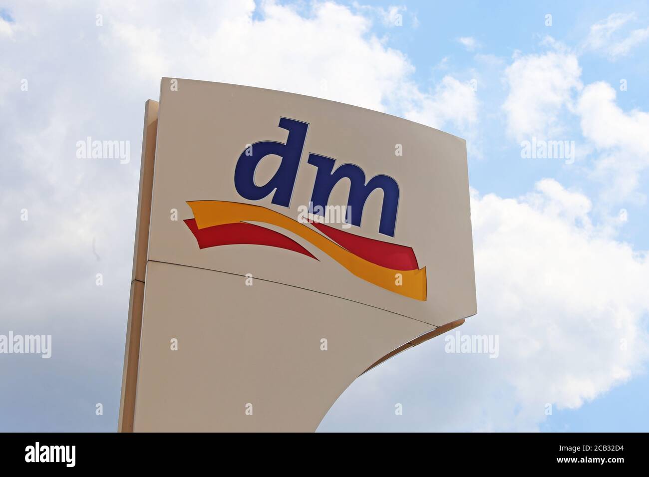 Logo of „DM“, large drugstore in Germany Stock Photo