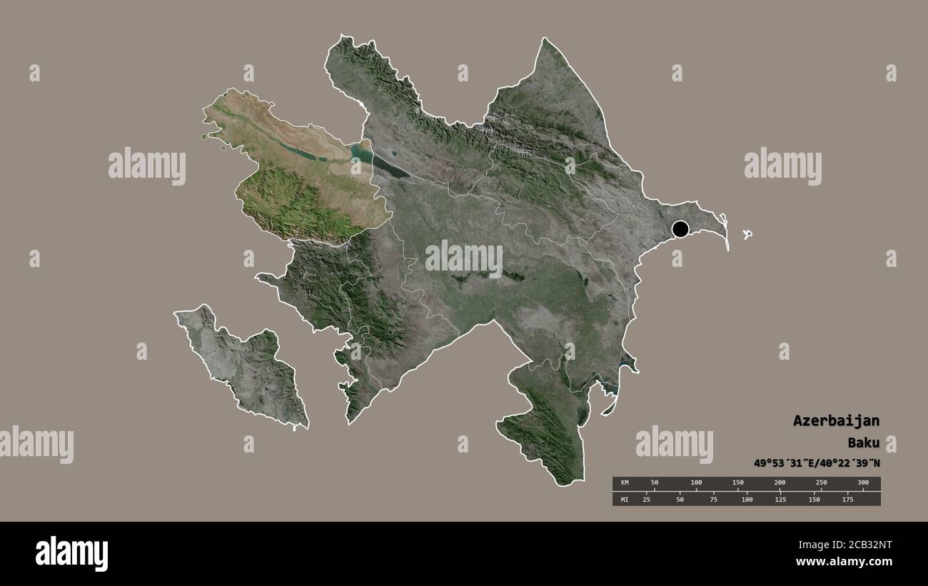 Спутниковая карта азербайджана