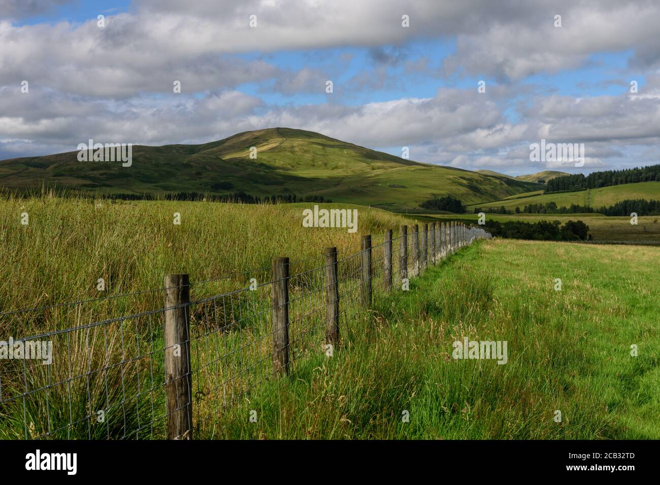 The Pentland Hills from near West Linton in the Scottish Borders Stock