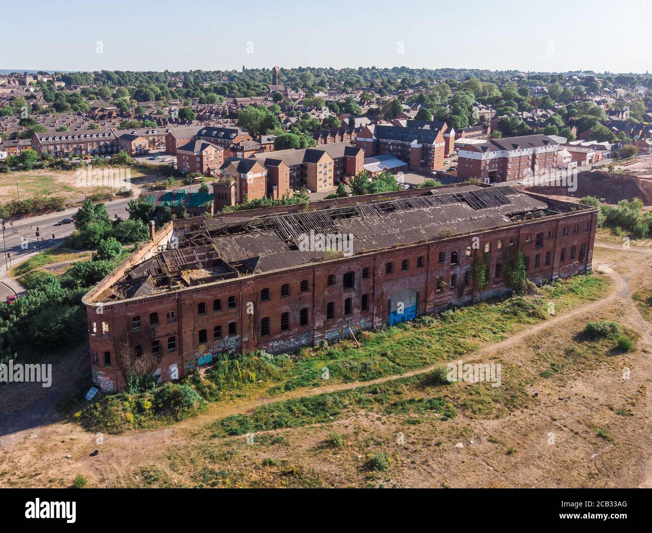 Derby Friargate Great Northern Railway bonded warehouse Stock Photo