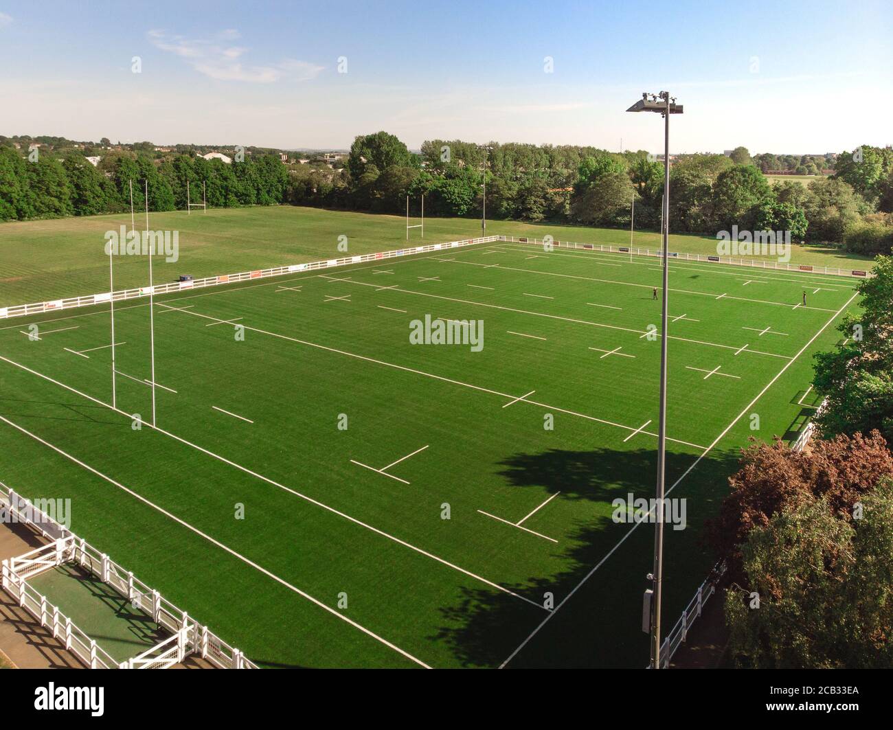 4G England Rugby Pitch, Derby Stock Photo - Alamy