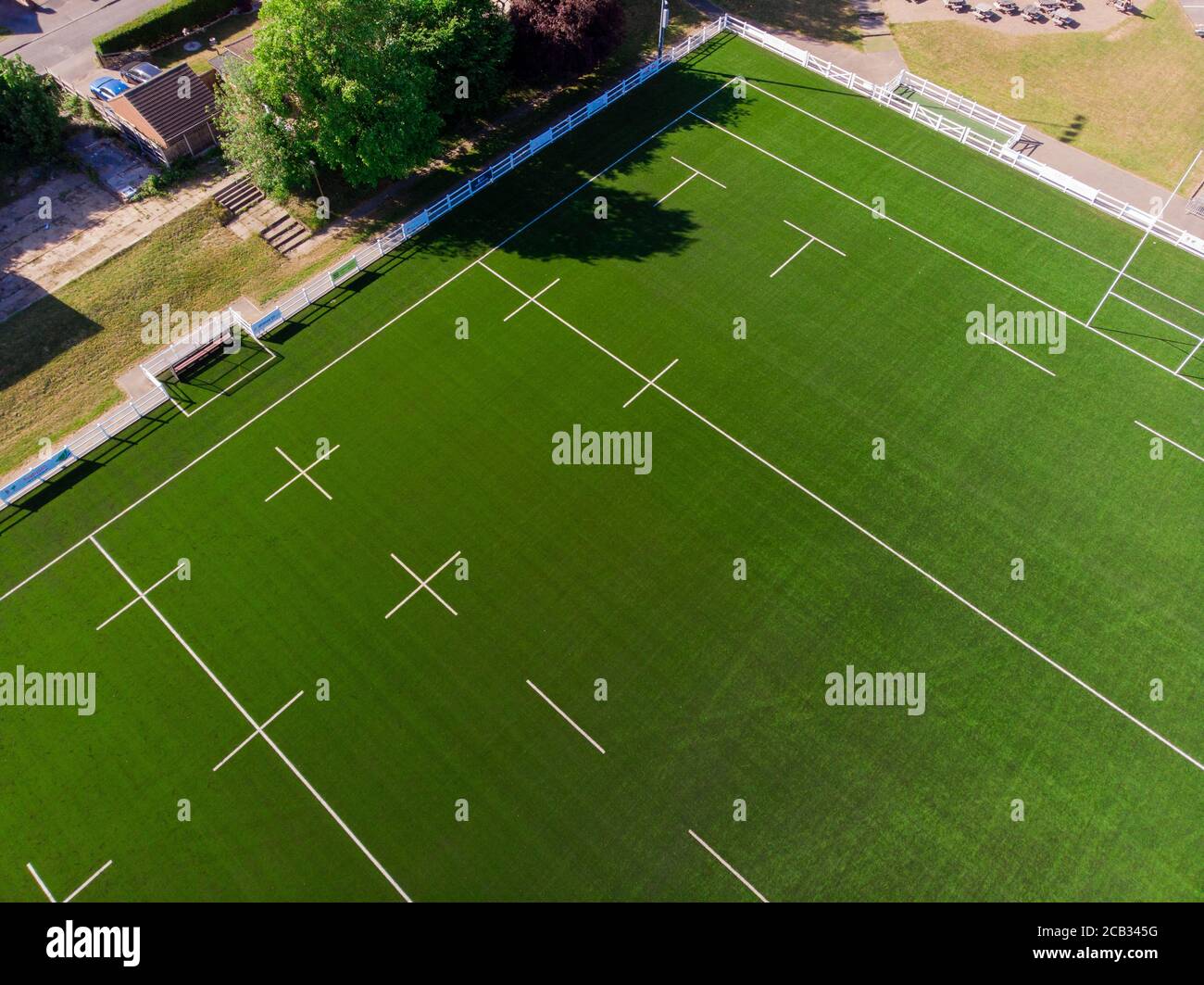4G England Rugby Pitch, Derby Stock Photo Alamy