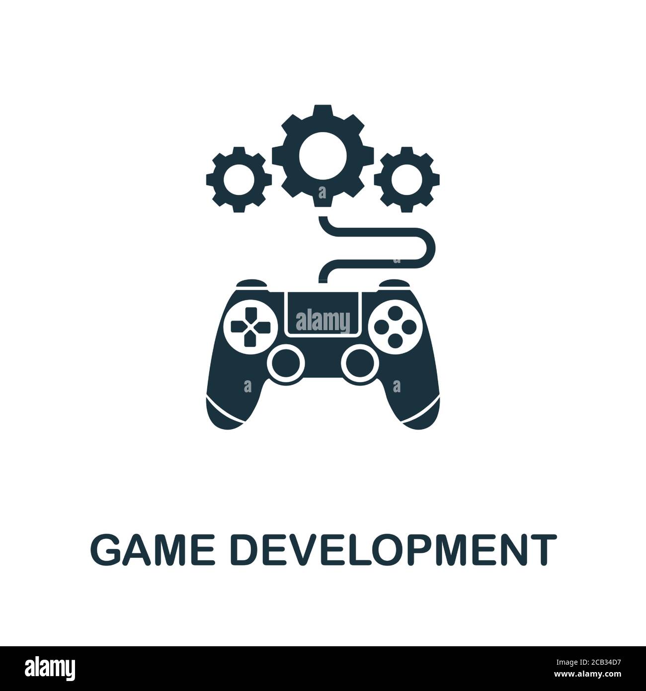 Game Development icon. Simple creative element. Filled Game Development icon for templates, infographics and more Stock Vector