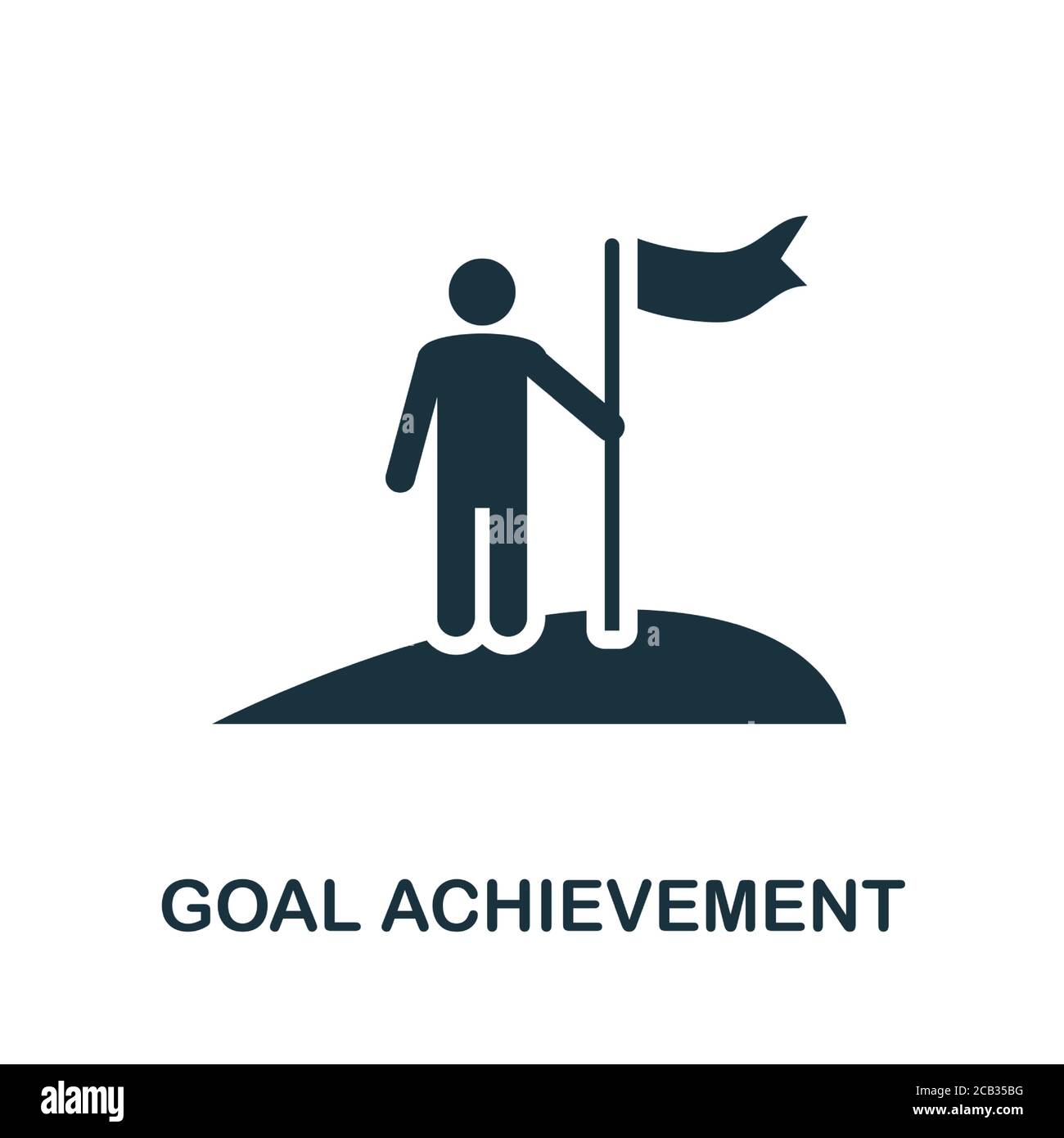 Goal Achievement Icon Simple Element From Business Technology Collection Filled Goal Achievement Icon For Templates Infographics And More Stock Vector Image Art Alamy