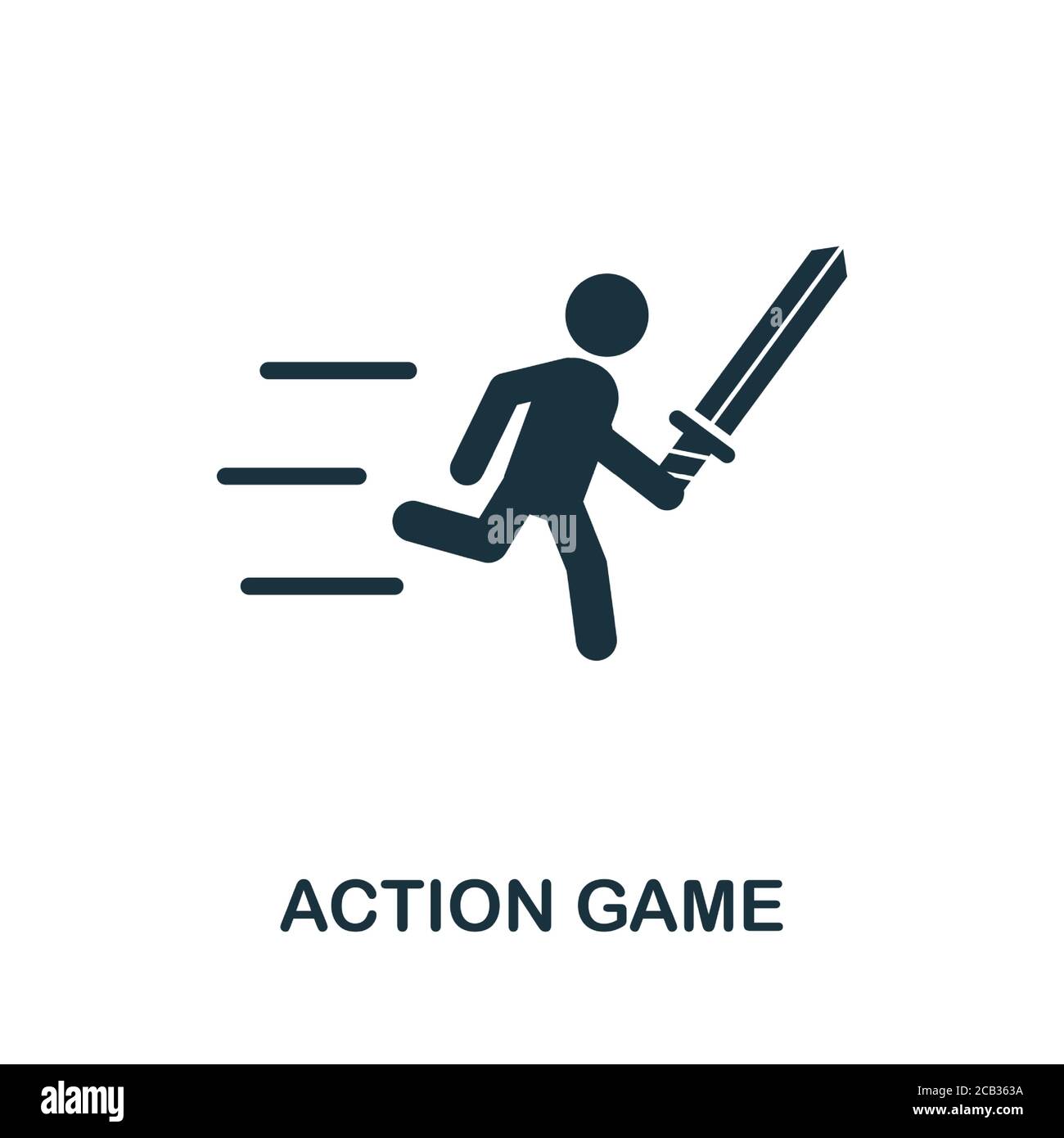 Action Game icon. Simple element from game development collection. Filled  Action Game icon for templates, infographics and more Stock Vector Image &  Art - Alamy