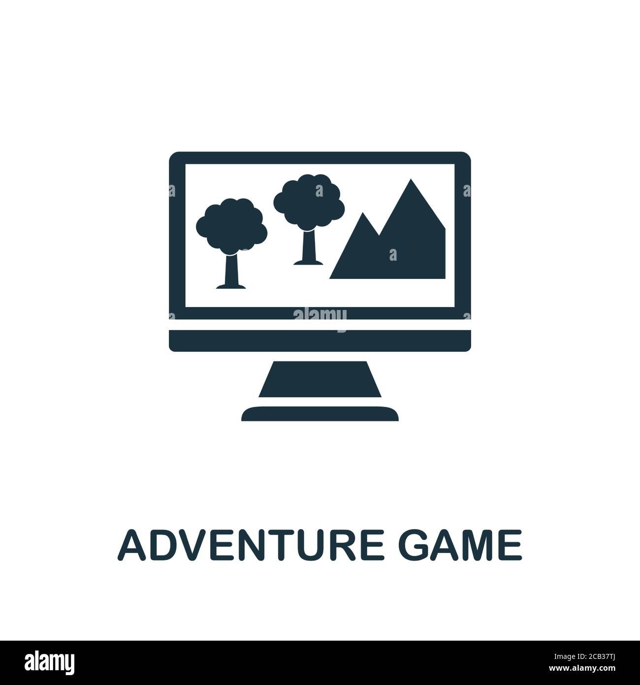 Adventure Game icon. Simple element from game development collection