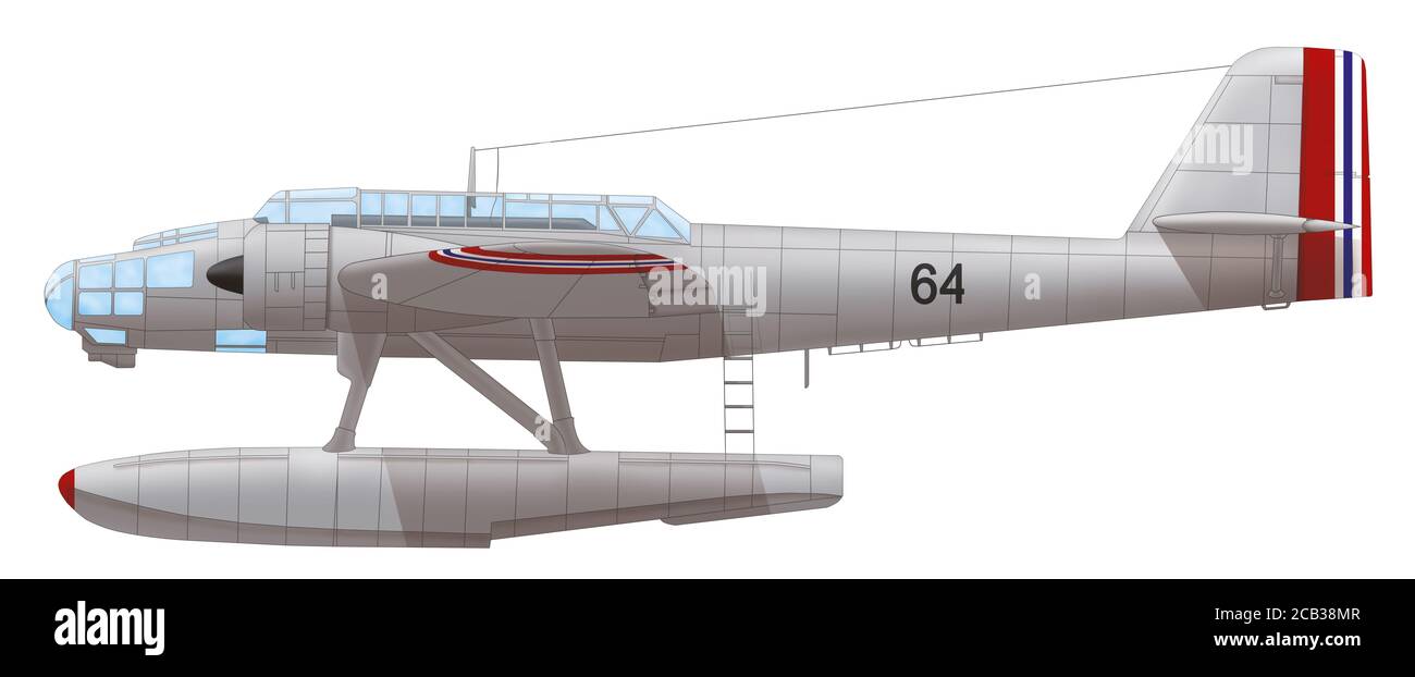 Heinkel He 115A-2 of the Royal Norwegian Air Force, Spring 1940 Stock Photo