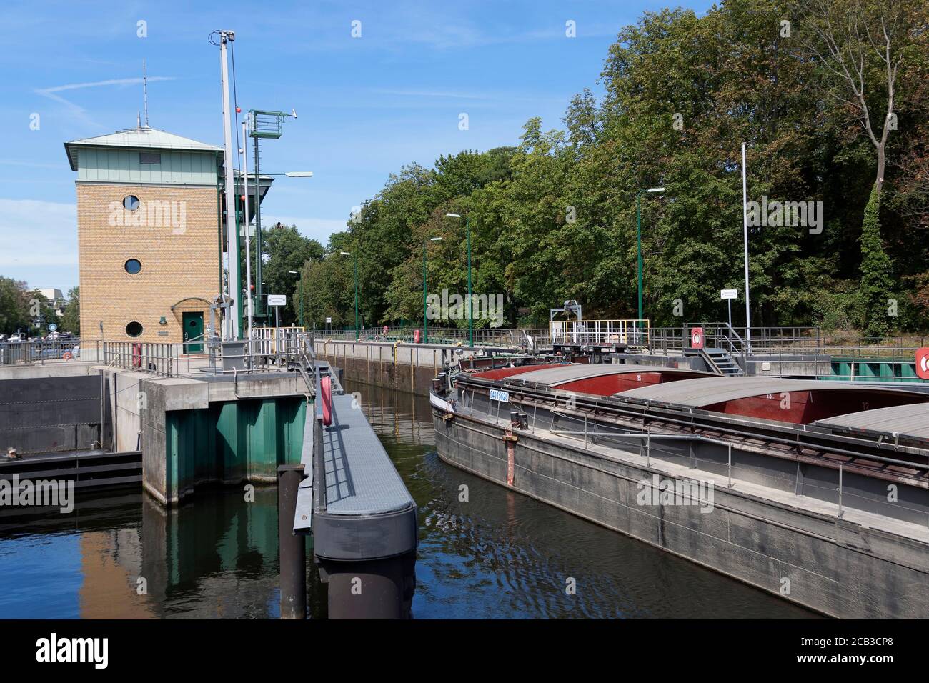 Floodgate in Spandau, Berlin, Germany Stock Photo