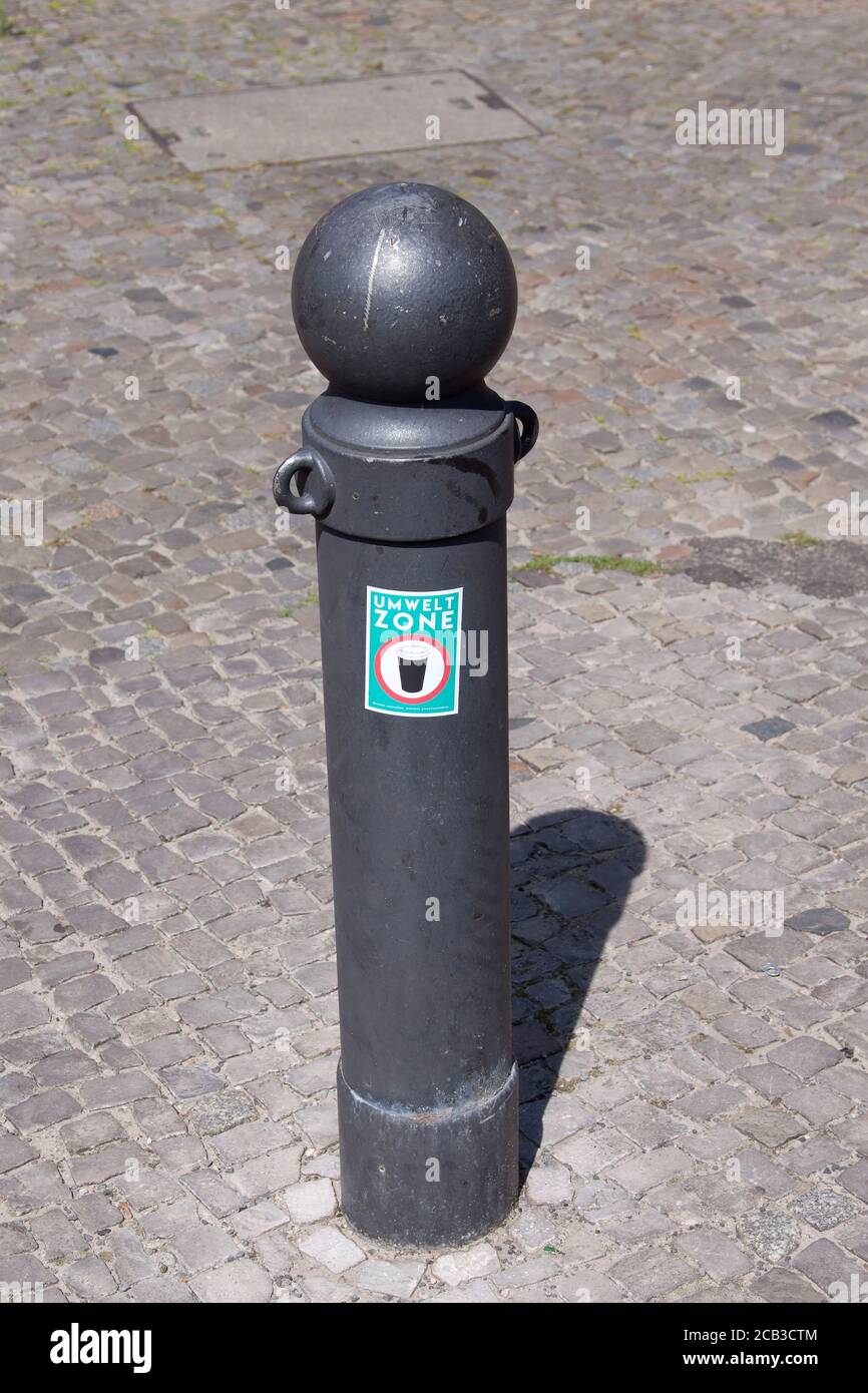 Sticker, environmental zone, Spandau, Berlin Stock Photo