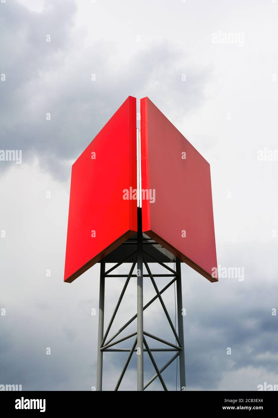 Red billboards hi-res stock photography and images - Alamy