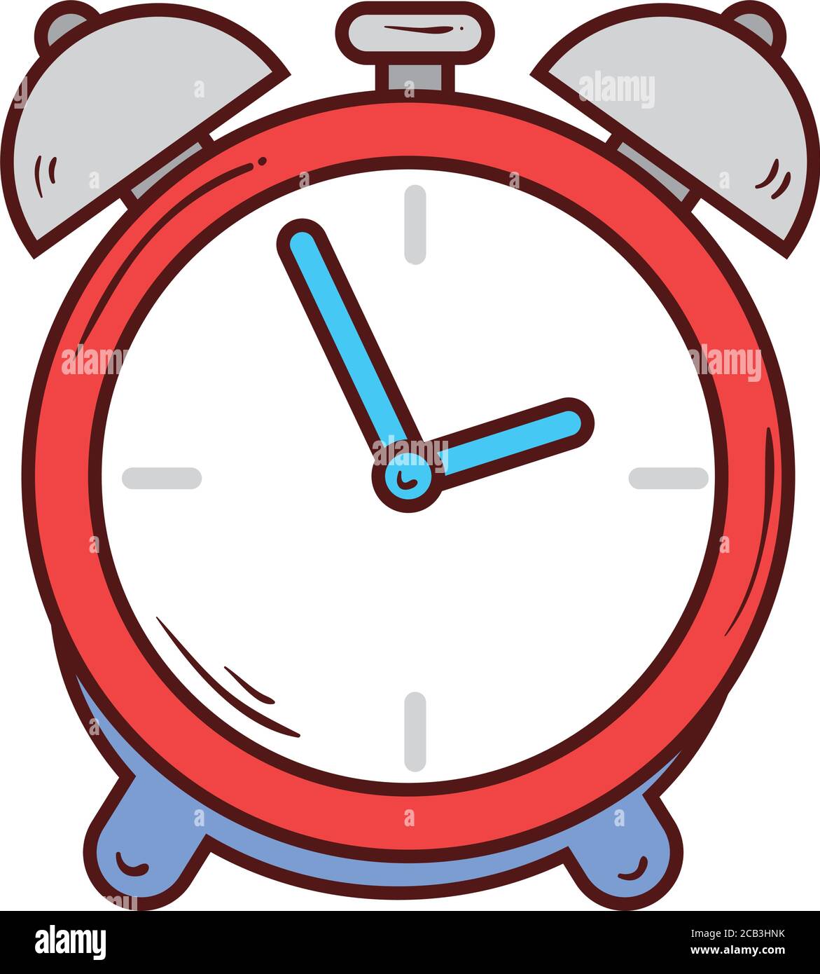 alarm clock, wake up time on white background Stock Vector Image & Art ...