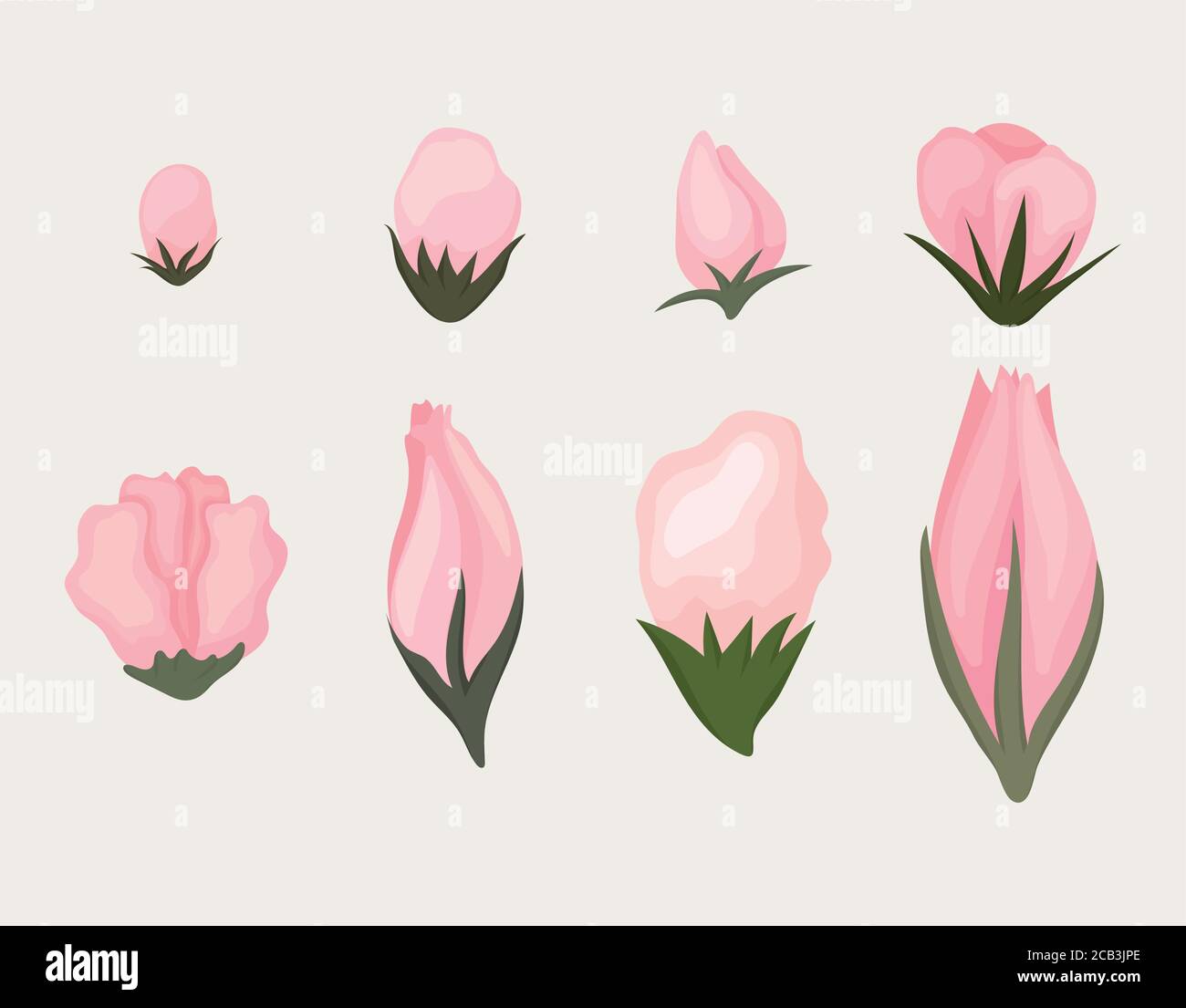 Beautiful bright fresh buds garden Stock Vector Images - Alamy