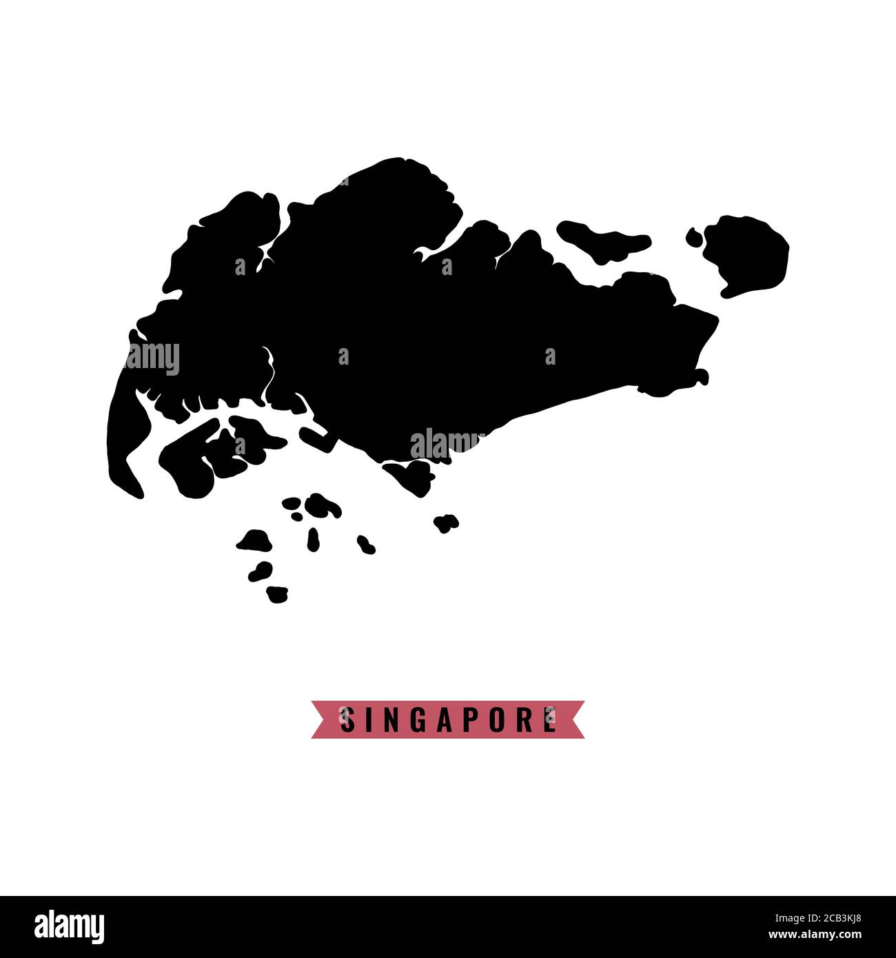 Singapore map vector design template illustration Stock Vector Image