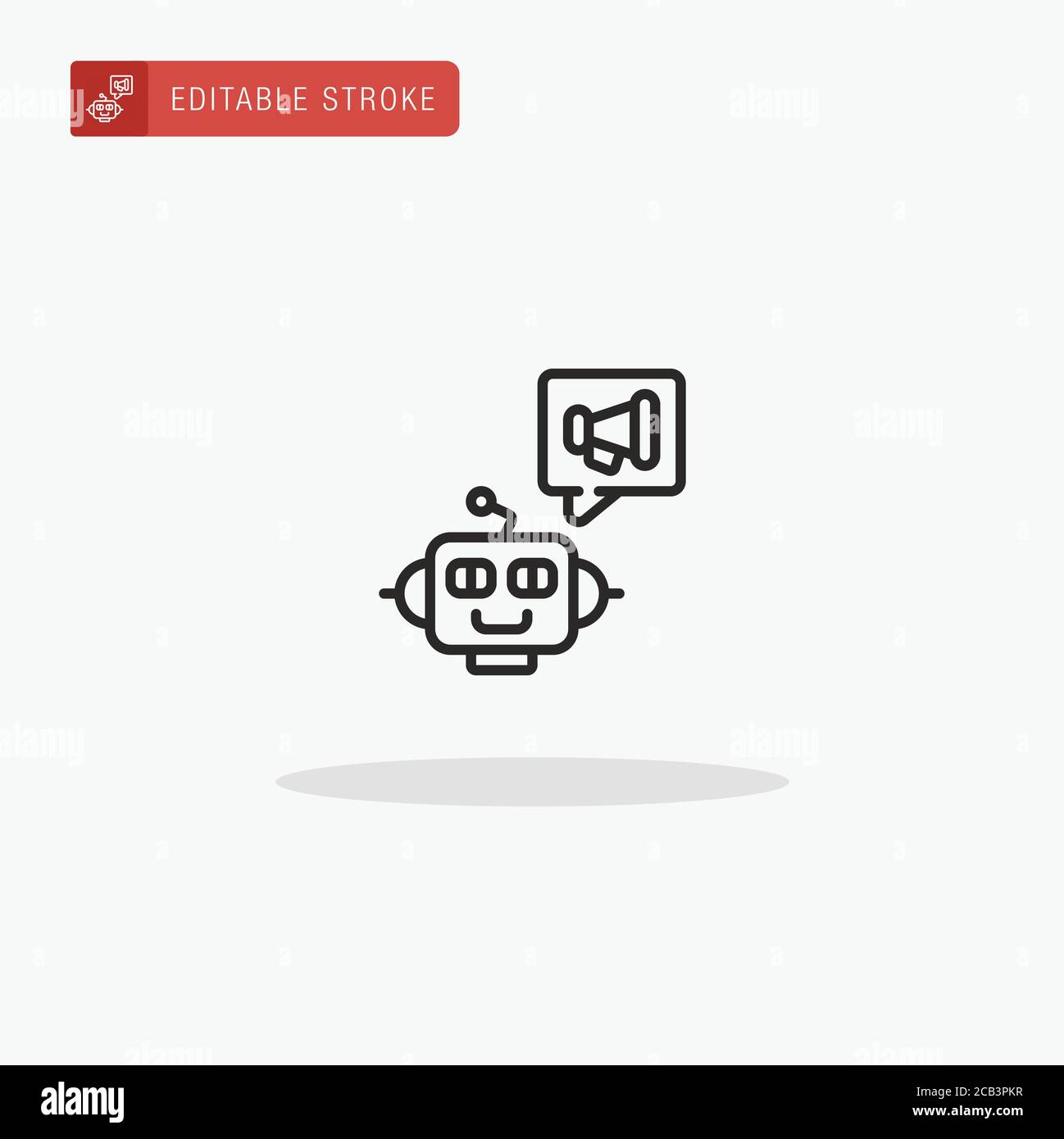Robot icon vector. Robot icon for presentation. Stock Vector