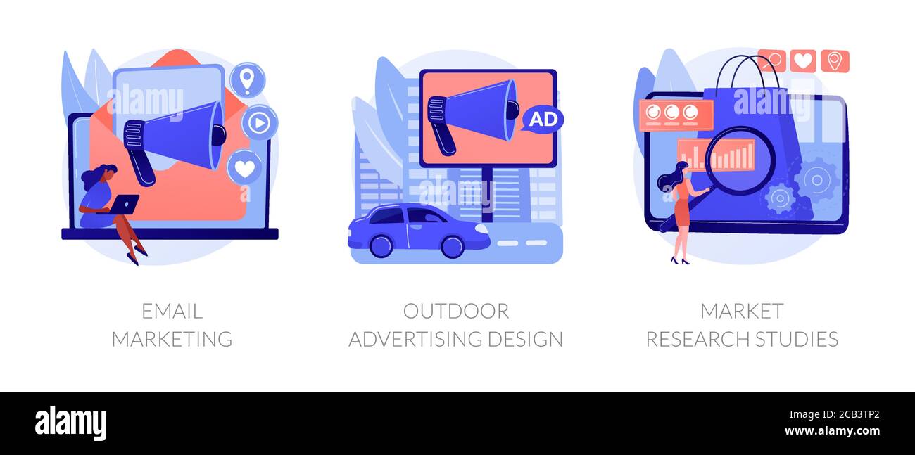 Product marketing campaign abstract concept vector illustrations Stock