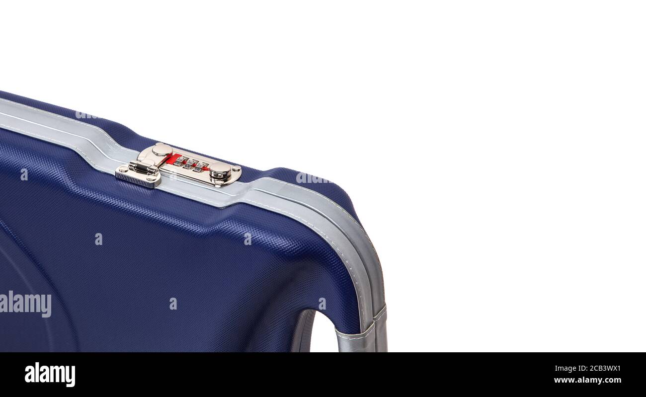 Modern hard plastic case with a combination lock for storing and