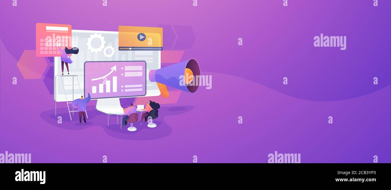 Digital presentation concept banner header Stock Vector Image & Art - Alamy